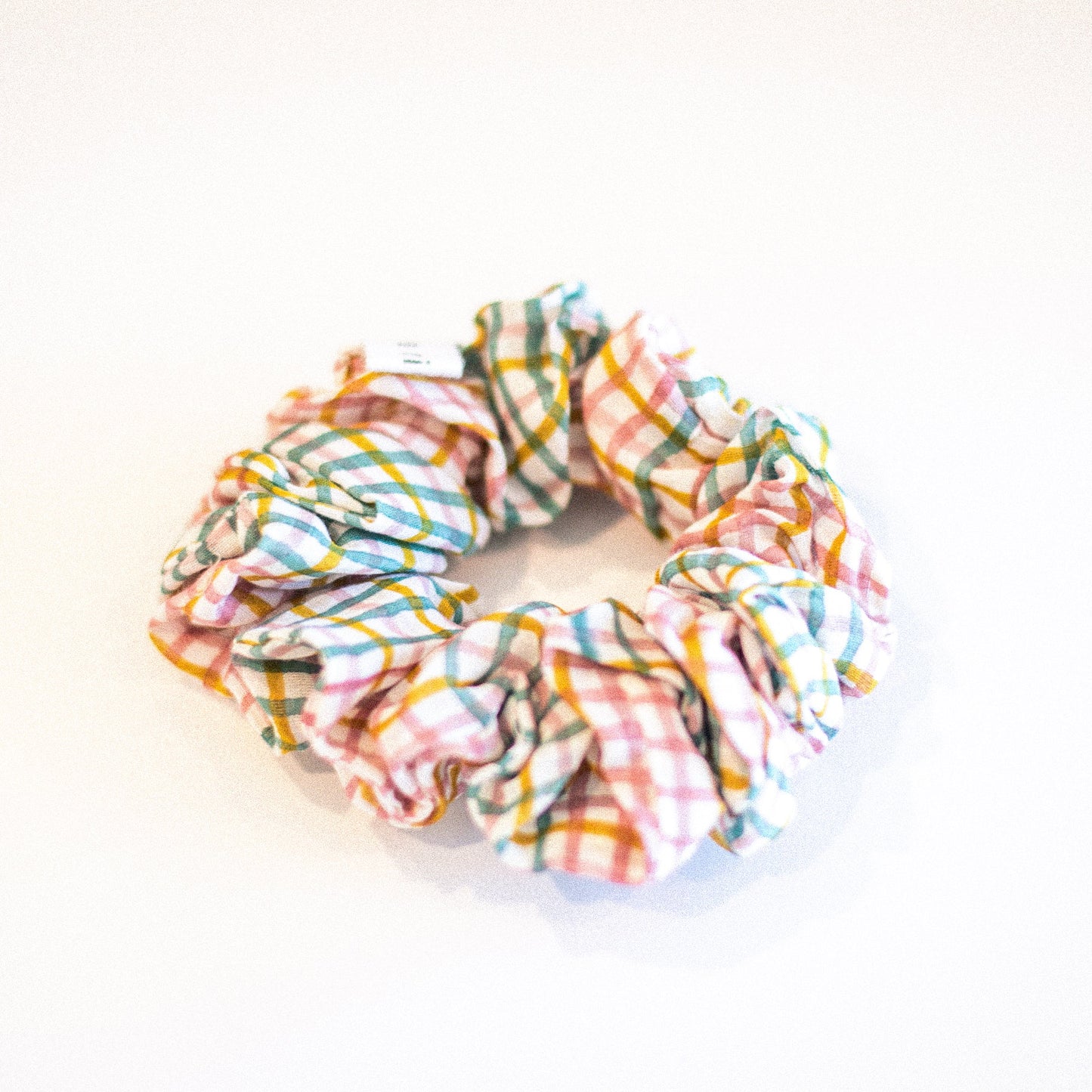 BLUSH RETRO CHECK - SCRUNCHIES