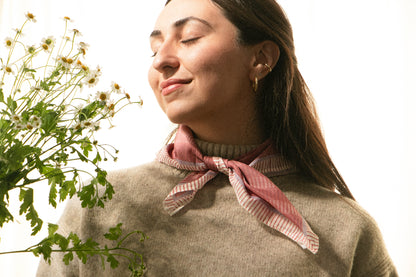 BLUSH STRIPE - BANDANA