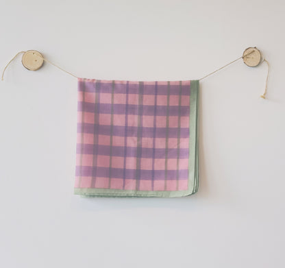 SOFT ROSE GRID - BANDANA